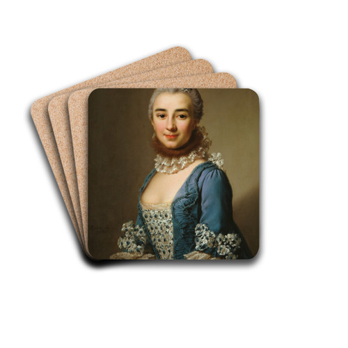 Unknown Lady by Alexander Roslin Drink Coasters - set of 4