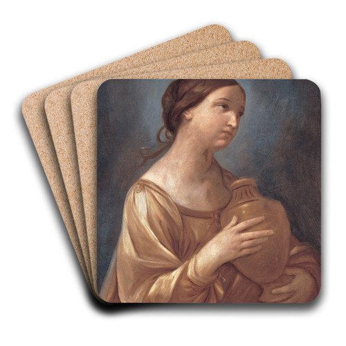 Magdalene With The Jar Of Ointment by Guido Reni Art Drink Coaster set