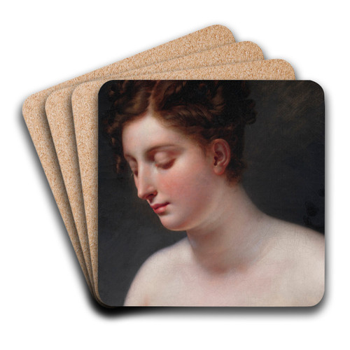 Galatea by Anne Louis Girodet-Trioson Art Drink Coaster set