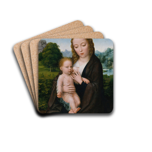 Virgin and Child by Simon Bening Drink Coasters - set of 4