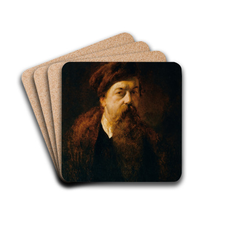 Self-Portrait by Hans Canon Drink Coasters - set of 4