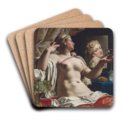 An Allegory Of Lust (Lascivia) by Abraham Janssens Art Drink Coaster set An Allegory Of Lust (Lascivia) by Abraham Janssens Art Drink Coaster set