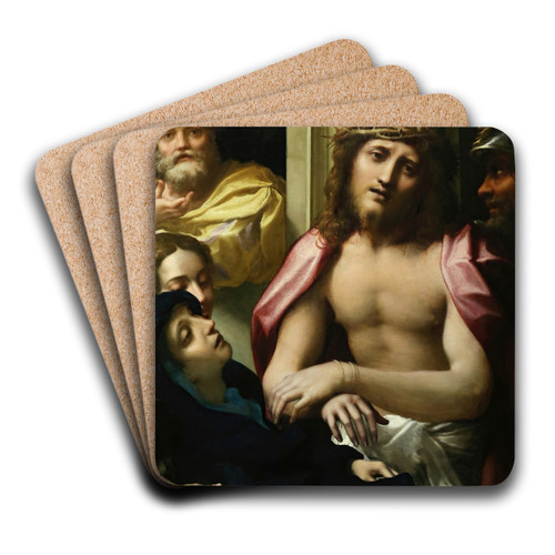 Ecce Homo by Correggio Art Drink Coaster set