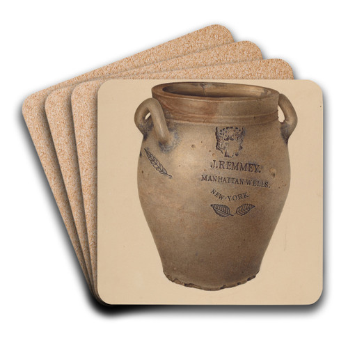 Crock by Joseph Goldberg Art Drink Coaster set