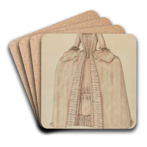 Dress by Virginia Berge Art Drink Coaster set