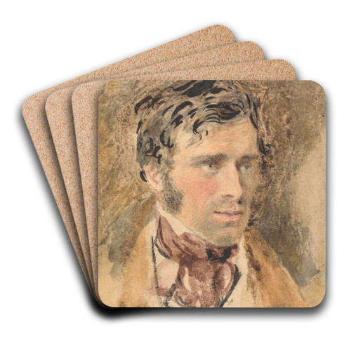 Portrait of a Man by William Henry Hunt Art Drink Coaster set