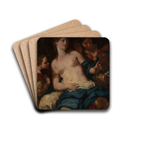 Cleopatra by Johann Carl Loth Drink Coasters - set of 4 Cleopatra by Johann Carl Loth Drink Coasters - set of 4