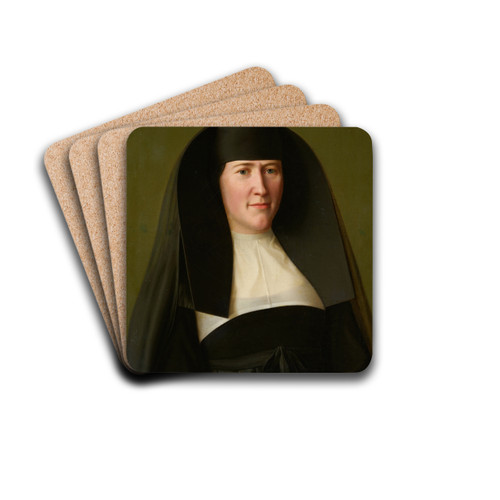 Karoline Kaspar, Mother Superior at St. Ursula's by Sebastian Luz Drink Coasters - set of 4 Karoline Kaspar, Mother Superior at St. Ursula's by Sebastian Luz Drink Coasters - set of 4