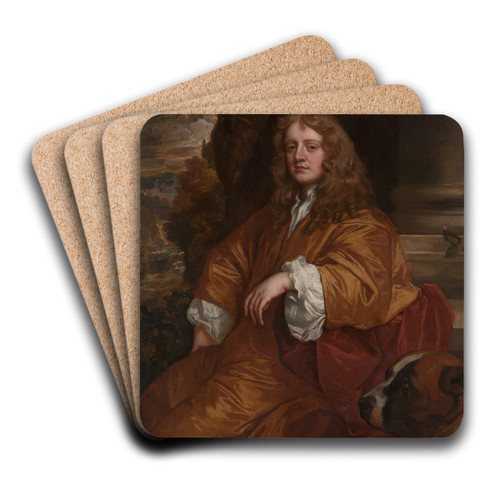 Sir Ralph Bankes by Sir Peter Lely Art Drink Coaster set