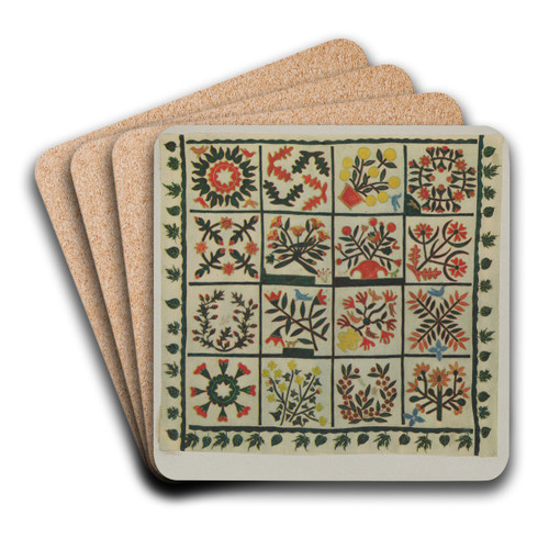Quilt by Suzanne Roy Art Drink Coaster set