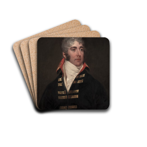 Portrait of a Man by Sir William Beechey Drink Coasters - set of 4