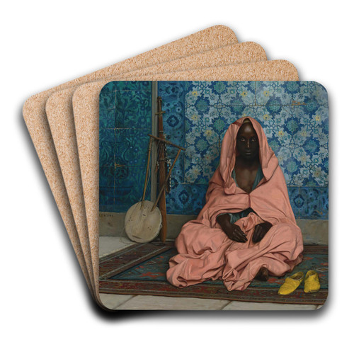 Le Barde Noir by Jean-Lon Grme Art Drink Coaster set