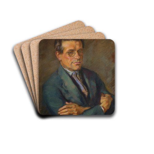 Der Dichter Vacio Tagliapietro by Johanna Kampmann-Freund Drink Coasters - set of 4