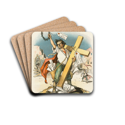 The sacrilegious candidate by Grant Hamilton Drink Coasters - set of 4