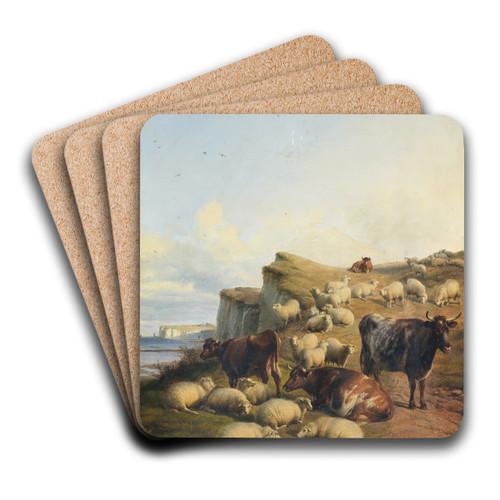 Seven Sisters by Thomas Sidney Cooper Art Drink Coaster set