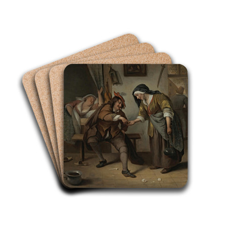 The Procuress by Jan Steen Drink Coasters - set of 4