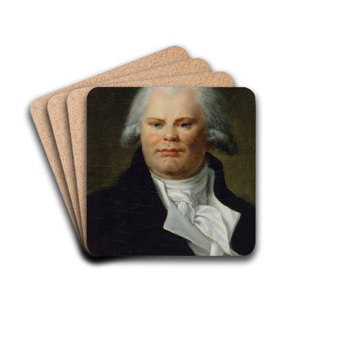 Portrait de Georges Danton (1759-1794), orateur et homme politique. by Constance-Marie Charpentier Drink Coasters - set of 4 Portrait de Georges Danton (1759-1794), orateur et homme politique. by Constance-Marie Charpentier Drink Coasters - set of 4