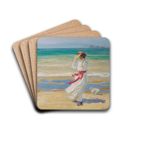 A Windy Day by Sir John Lavery Drink Coasters - set of 4 A Windy Day by Sir John Lavery Drink Coasters - set of 4