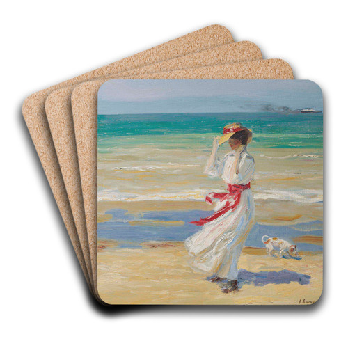 A Windy Day by Sir John Lavery Art Drink Coaster set A Windy Day by Sir John Lavery Art Drink Coaster set