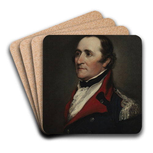 Brigadier General Ebenezer Huntington by John Trumbull Art Drink Coaster set