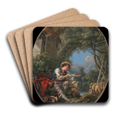 The Dispatch of the Messenger by Franois Boucher Art Drink Coaster set