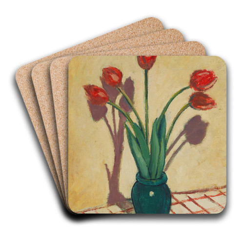 Tulips by Raymond McIntyre Art Drink Coaster set