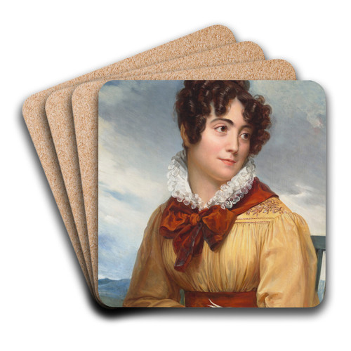 Portrait of Alexandre Grard, sister-in-law of the artist by Franois Grard Art Drink Coaster set