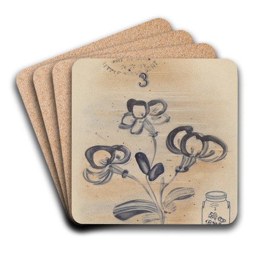 Jar by John Tarantino Art Drink Coaster set Jar by John Tarantino Art Drink Coaster set