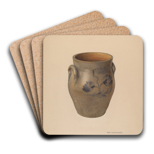Crock by George Loughridge Art Drink Coaster set