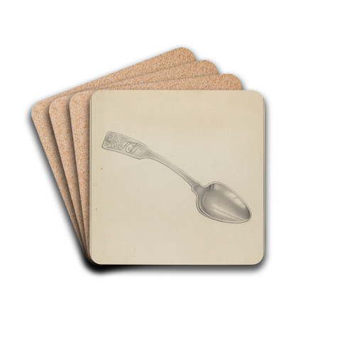 Silver Spoon by Erwin Schwabe Drink Coasters - set of 4