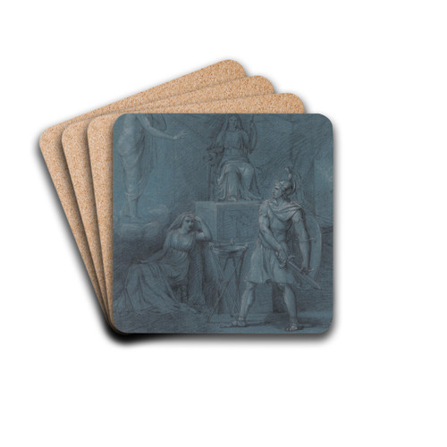 Oracle by Jean Antoine Verschaeren Drink Coasters - set of 4