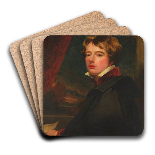 Self-Portrait by George Henry Harlow Art Drink Coaster set