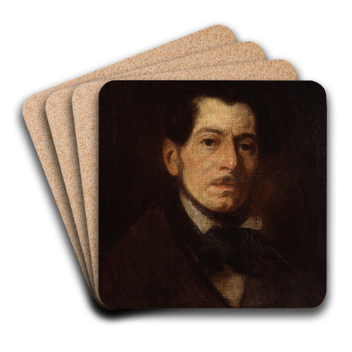 Self-portrait by Piotr Michaowski Art Drink Coaster set