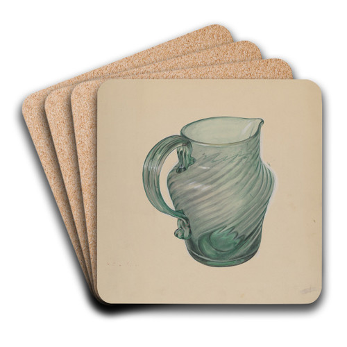 Glass Pitcher by Beverly Chichester Art Drink Coaster set