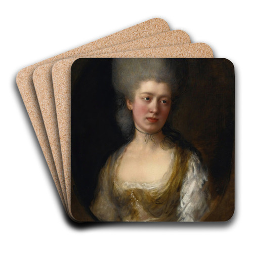Portrait Of Lady Catherine Ponsonby, Duchess Of St. Albans by Thomas Gainsborough Art Drink Coaster set