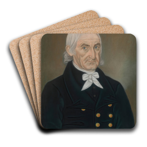 Captain Abraham Vorhees by Micah Williams Art Drink Coaster set