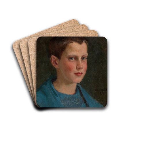 Erik Edelfelt Lapsena by Albert Edelfelt Drink Coasters - set of 4