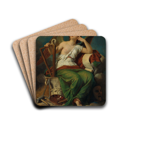 Allegorie Der Kunst Entwurf Zu Den Fresken In Der Ruhmeshalle Und Nebenslen Im Wiener by Karl von Blaas Drink Coasters - set of 4 Allegorie Der Kunst Entwurf Zu Den Fresken In Der Ruhmeshalle Und Nebenslen Im Wiener by Karl von Blaas Drink Coasters - set of 4