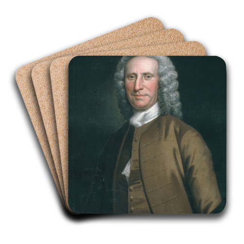 Cadwallader Colden by John Wollaston Art Drink Coaster set