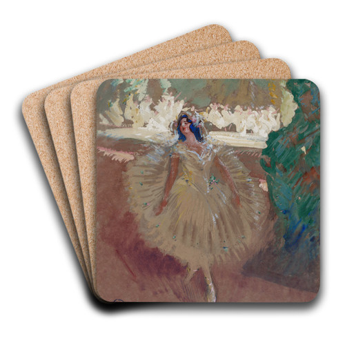 Pavlova by Henry Keller Art Drink Coaster set