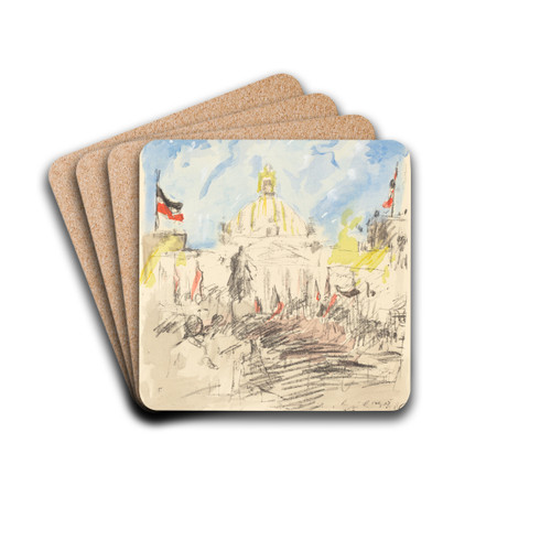 Bismarckfeier by Lovis Corinth Drink Coasters - set of 4