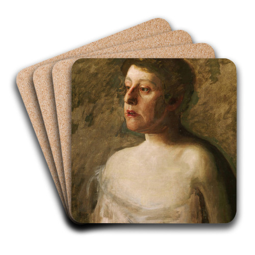 A Singer (Mrs. W.H. Bowden) by Thomas Eakins Art Drink Coaster set