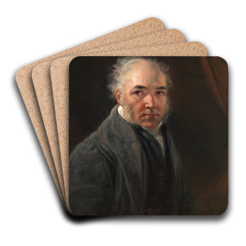 Self-Portrait by James Ward Art Drink Coaster set Self-Portrait by James Ward Art Drink Coaster set