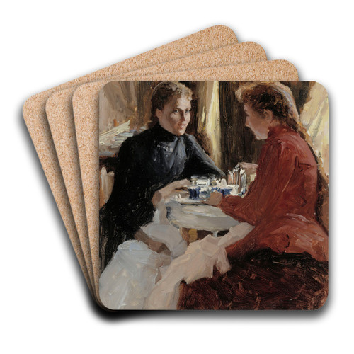 Elevenses by Albert Edelfelt Art Drink Coaster set