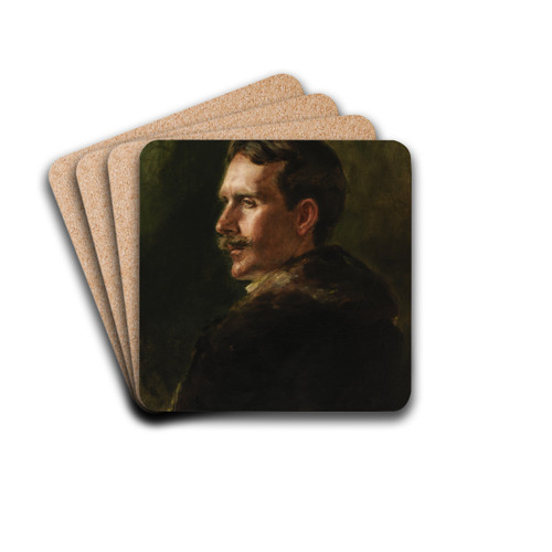 The Fur Coat by Alice Pike Barney Drink Coasters - set of 4
