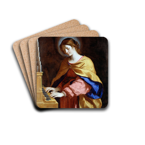 St. Cecilia by Guercino Drink Coasters - set of 4