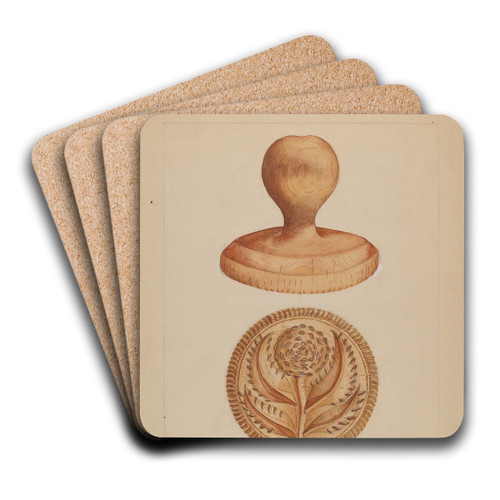 Butter Mold by Anthony Zuccarello Art Drink Coaster set