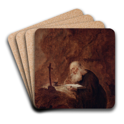 SaintJerome by Jan Olis Art Drink Coaster set