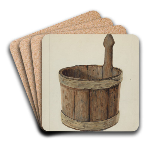 Cedar Piggin by Annie B. Johnston Art Drink Coaster set Cedar Piggin by Annie B. Johnston Art Drink Coaster set