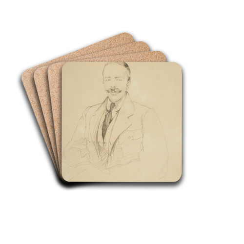 Portrait of Feliks Konopka (18881982) by Jacek Malczewski Drink Coasters - set of 4
